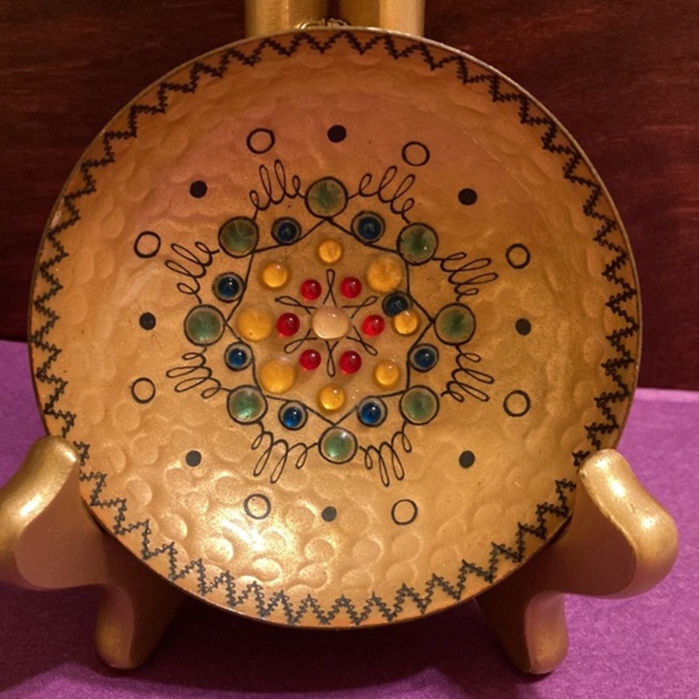 Austria Hammered enamel on copper small decorative bowl